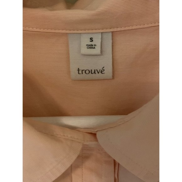 Sz S Trouve Long Sleeve Collared Button Down Shirt - Picture 4 of 4